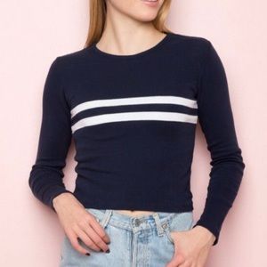Brandy Melville Long Sleeve Crop Top